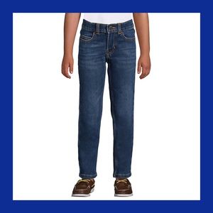 LAND’S END Boys Youth Straight Leg Jeans 14H NWT